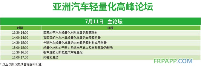 高峰論壇助力2018亞洲汽車輕量化展覽會 深度、權威、專業
